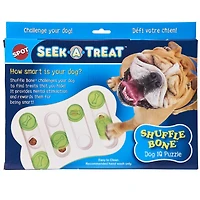 SPOT Ethical Pet Seek-A-Treat Shuffle Bone Casse-tête Interactif de Jouet de Chien