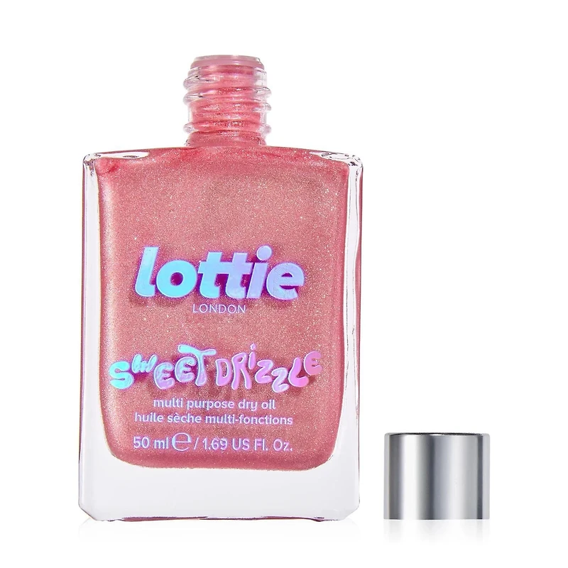 Lottie London - Sweet Drizzle - Pink Shimmer Illuminating Body Oil - 1.69 Fl oz