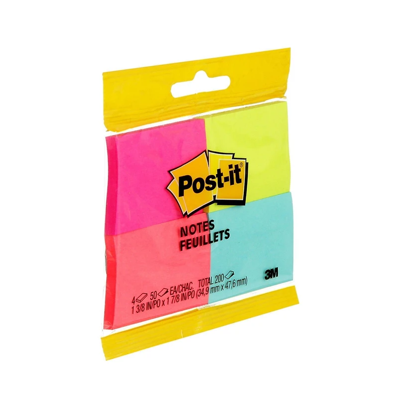 Feuillets Post-it®, collection Cape Town, 4 cm x 5 cm (1 1/2 po x 2 po) 653-4-N-C Post-it(R) Fillets