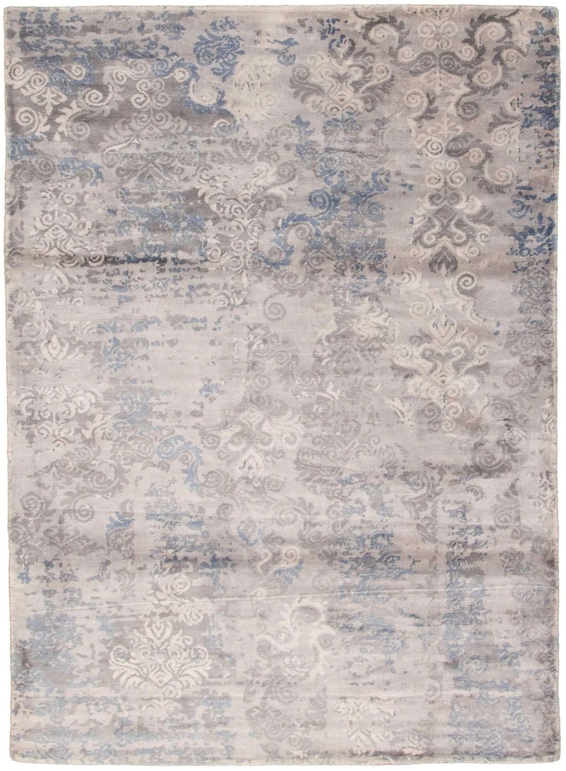 ECARPETGALLERY 4'11" x 7'11"  Contemporary Galleria Hand Loomed Area Rug for Living Room, Dining Room and Bedroom in Grey