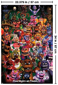 Five Nights at Freddy's - Ultimate Group Wall Poster, 22.375" x 34"