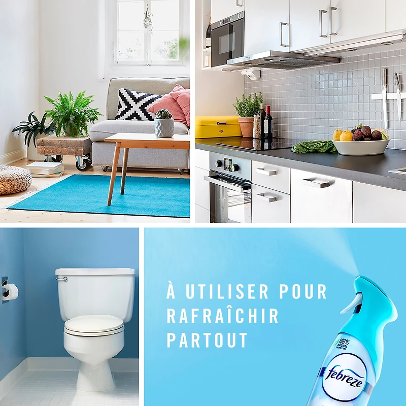 Assainisseur d’air en vaporisateur Febreze, assainisseur d’air pour la maison, parfum Draps frais