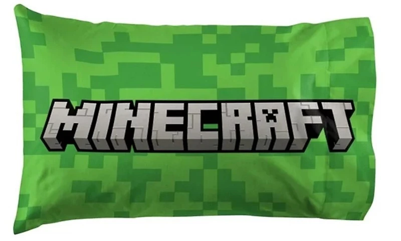 Minecraft Kids' Standard Pillowcase, Standard, 20" x 26"