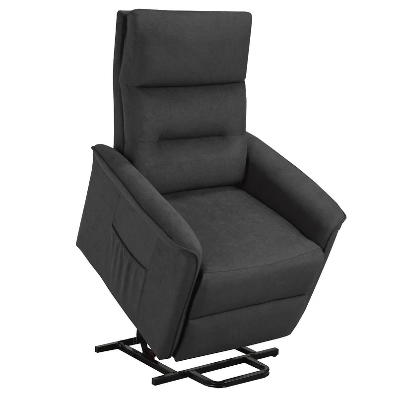 Reclinable chaise Ariel, Gris Foncé