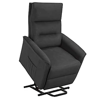 Reclinable chaise Ariel, Gris Foncé