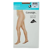 George Plus Women's Queen Pantyhose, Sizes 2X-4X