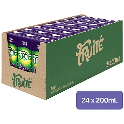 Fruité Grape Drink, 200mL, FRUITE GRAPE DRINK 24X200ML
