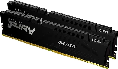 Kingston Fury Beast  64GB 5200MT/s DDR5 CL40 XMP 3.0 Ready Computer Memory, Kit of 2 (KF552C40BBK2-64)
