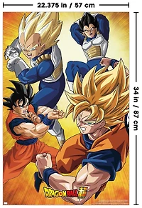 Dragon Ball Super - Orange Wall Poster, 22.375" x 34"