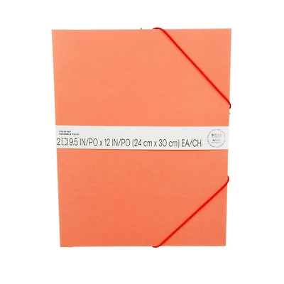 Chemise orange, Noté par la marque Post-it®, 9,5 po x 12 po, 2/paquet