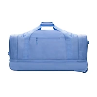 iFLY 30" Drop-Bottom Rolling Duffel – Large Travel Bag with Wheels, Frost Blue