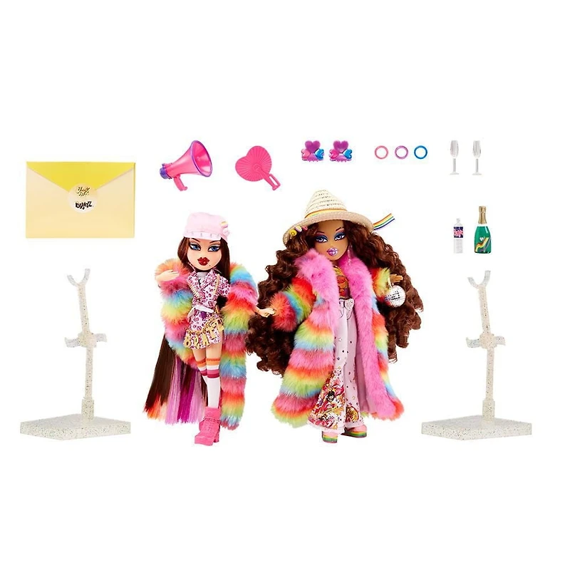 Bratz® x JimmyPaul Special Edition 2 Pack LGBTQ+ Fashion Dolls, Roxxi™ and Nevra™