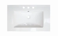 American Imaginations 48-in. W 3H4-in. Ceramic Top Set In White Color AI-24443