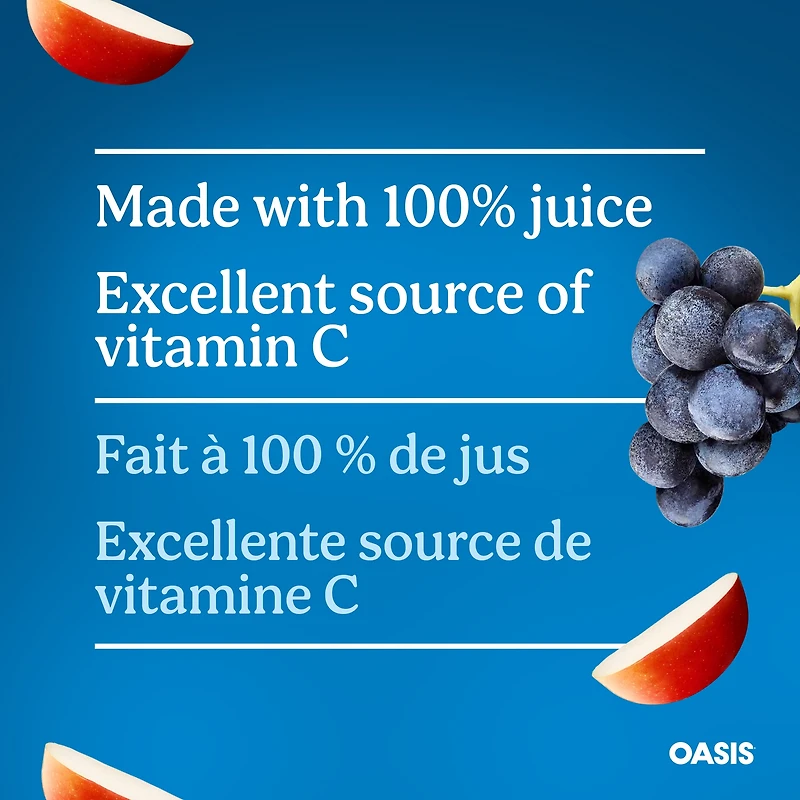Jus de pomme et raisin 960 ML