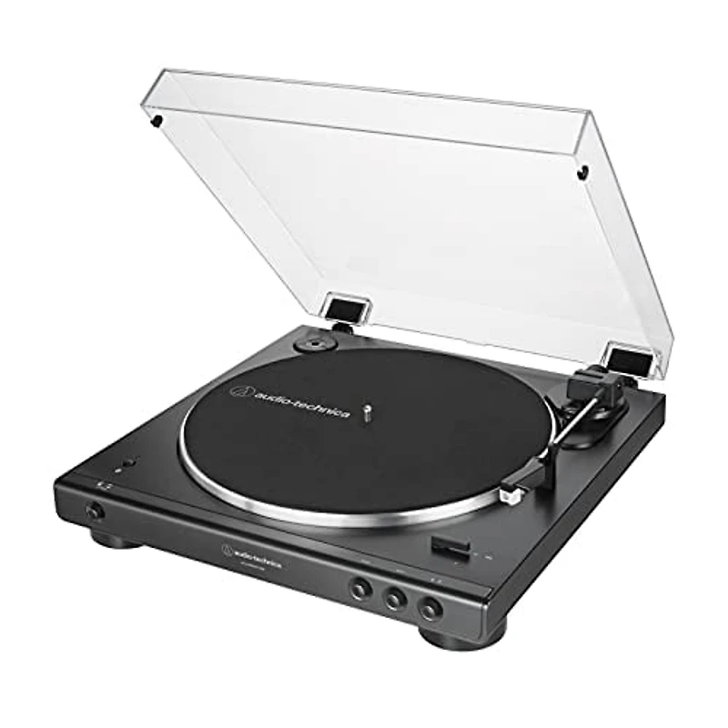 Audio-Technica AT-LP60XBT-USB-BK Fully Automatic Wireless Belt-Drive USB and Analog Turntable – Black
