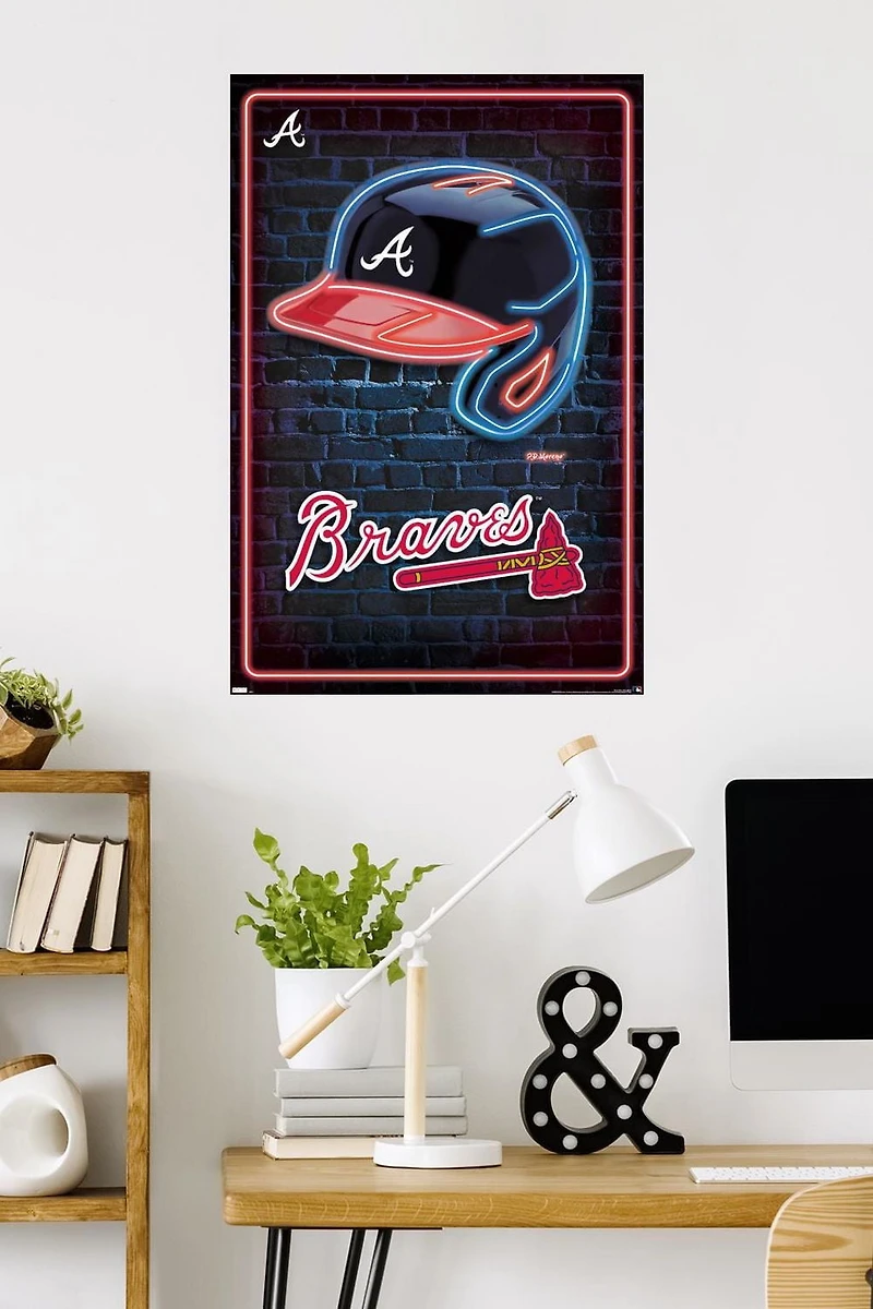 MLB Atlanta Braves - Casque néon 23