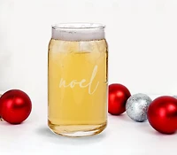 Holiday Time Noel Glass Beer 17oz