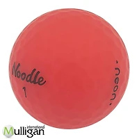 Mulligan - 12 balles de golf récupérées Noodle Neon Mat 5A Pristine, Rouge