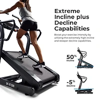 Sunny Health & Fitness Tapis Roulant Premium avec Inclinaison Extrême Ascendante et Descendante, Simulateur d'Entraînement en Montée/Descente - SF-X7200