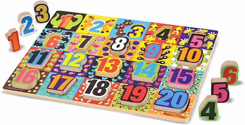 Melissa & Doug Puzzle Chunky Numéros Jumbo