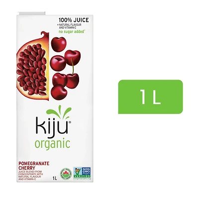 Mélange de jus de fruits grenade et cerise biologique Kiju 1 litre