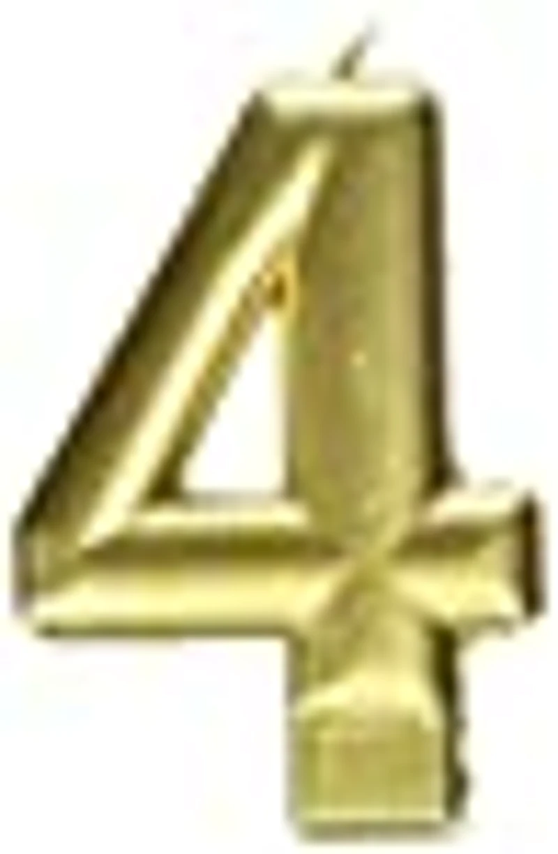 CANDLE #4 GOLD - FRENCH