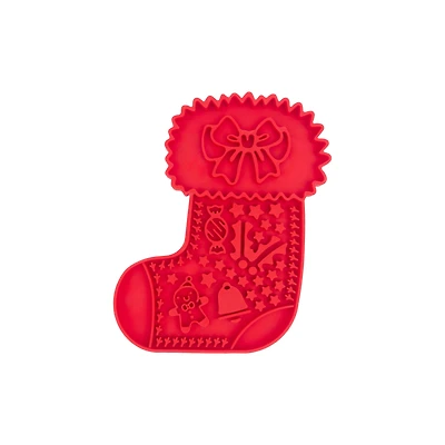 One Paw, Stocking Licky Mat, Dog Accessory, Holiday Licking Fun