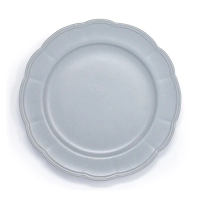 BU Scallop 10.5 inch Dinner Plate Blue