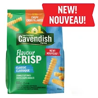 Les Fermes Cavendish Frites coupe ondulée Classique FlavourCrisp | Fait au Canada | Fière entreprise canadienne FC Frites Coupe Ondulee