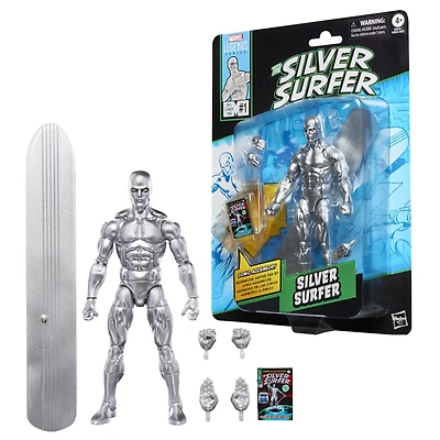 Marvel Legends Series, figurine Surfer d'argent des bandes dessinées Fantastic Four