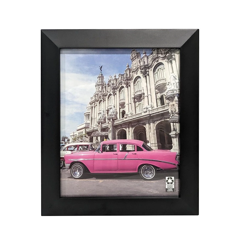Cadre photo biseauté Hometrends 8 x 10 pouces, Noir Cadre noir biseauté 8x10