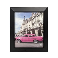 Cadre photo biseauté Hometrends 8 x 10 pouces, Noir Cadre noir biseauté 8x10