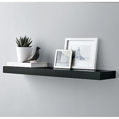 Étagère flottante Hometrends 35 pouces noire Étagère flottante noire de 35 po