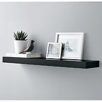 Hometrends 35 inch Floating Shelf Black, 35" Black Floating Shelf