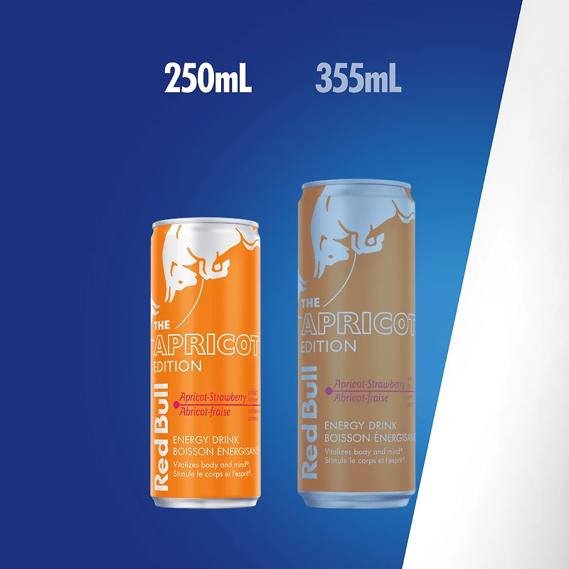 Red Bull Energy Drink, Abricot-fraise, 250ml (4 pack) 4 x 250 mL