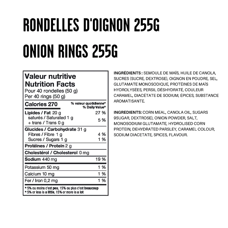 Yum Yum Onion rings 255g