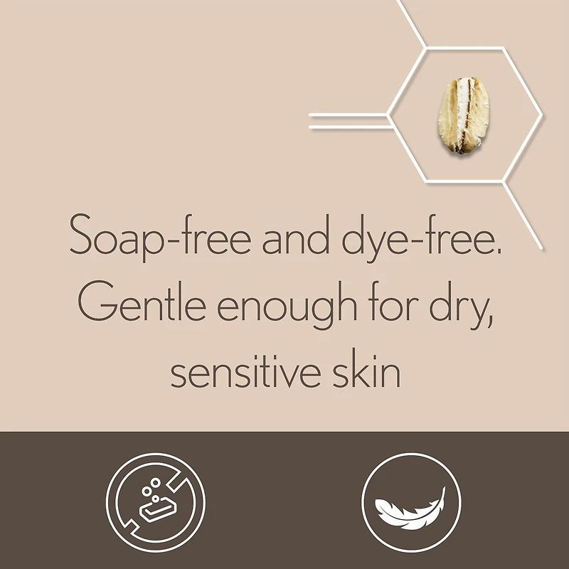 Aveeno Nourishing Almond Oil Body Wash with Prebiotic Oat, for Moisturized, Supple Skin