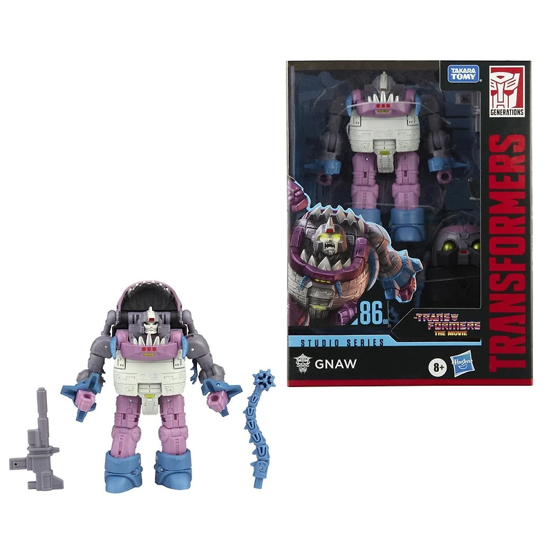 Transformers Toys Studio Series 86-08 Deluxe Class The Transformers: The Movie 1986 Gnaw Action Figure - Ages 8 and Up, 4.5-inch