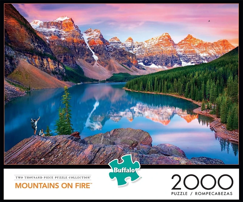 Buffalo Games - Le puzzle Photo & Art - Mountains on Fire - en 2000 pièces