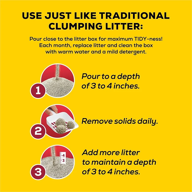 Tidy Cats Poids Plume 24/7 Performance Multichat, Litière Agglomérante pour Chats 5,44 kg 5,44 kg