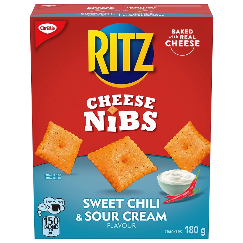 CRAQUELINS AU FROMAGE RITZ À SAVEUR DE CHILI DOUX ET DE CRÈME SURE 180 g
