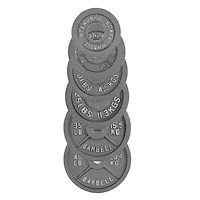 CAP Barbell Plaque de poids olympique en fonte, gris, 2,5 lb - 45 lb