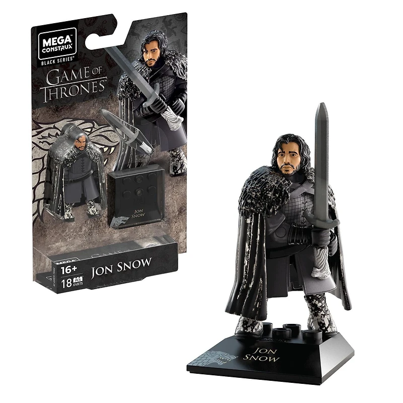 Mega Construx Heroes Jon Snow Figure - 18 Pieces