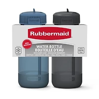 Rubbermaid 20oz Water Bottle with Carry Loop 2 Pack