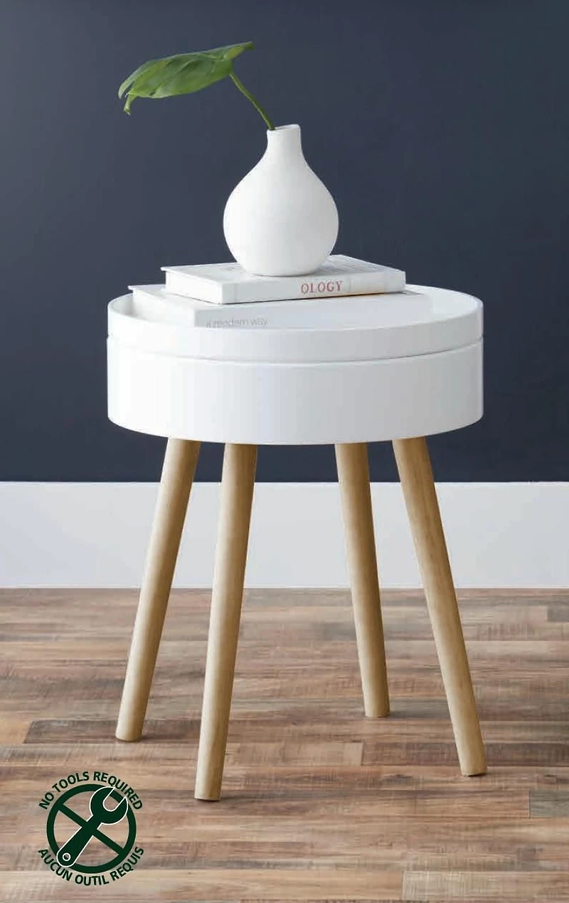 Table de rangement ronde hometrends