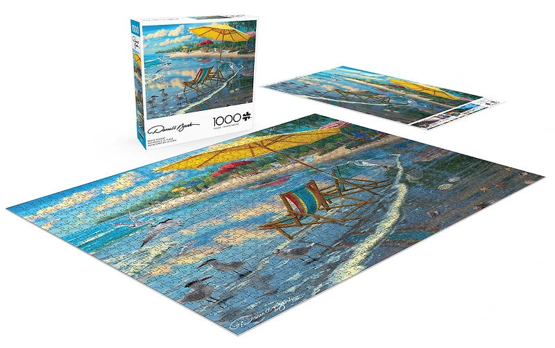 Buffalo Games Darrell Bush Beach Holiday 1000-Piece Interlocking Jigsaw Puzzle for Adults Ages 14-99 Years