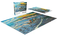 Buffalo Games Darrell Bush Beach Holiday 1000-Piece Interlocking Jigsaw Puzzle for Adults Ages 14-99 Years