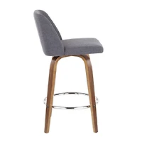 Tabouret de comptoir moderne milieu-du-siècle Toriano de LumiSource