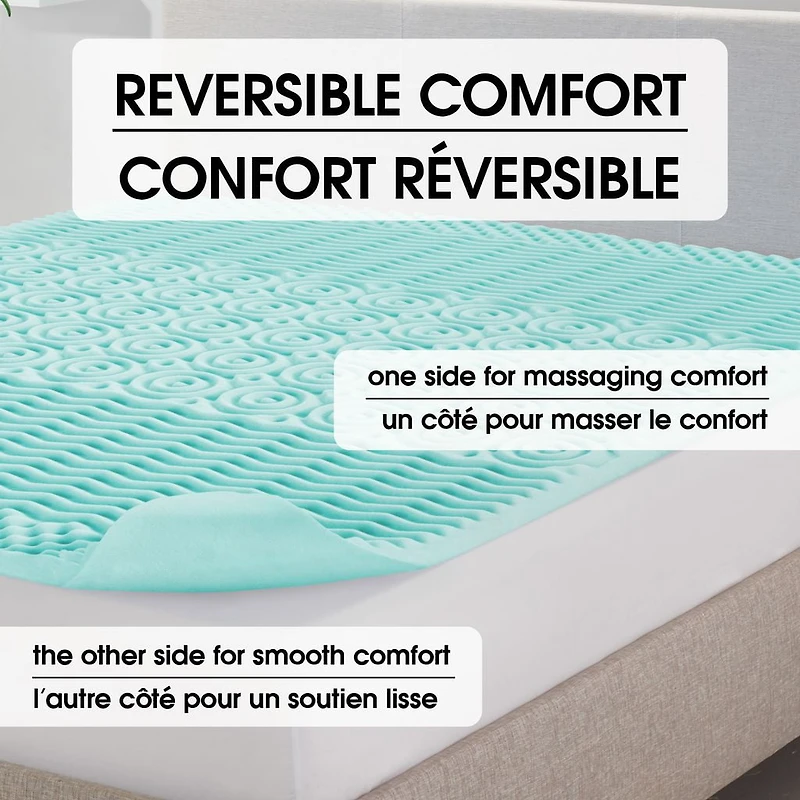 Surmatelas en mousse à mémoire de forme Dream Serenity® de 3,8 cm (1,5 po), 5 zones - D