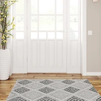 Mirage Marko Cream & Grey 3' x 5' Accent Rug